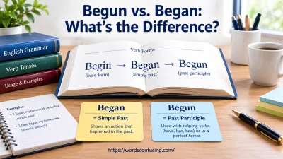 Begun vs. Began