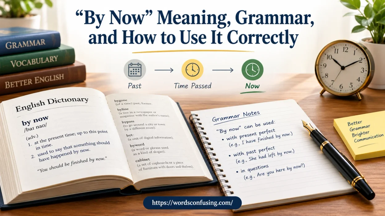 “By Now” Meaning and Grammar Guide
