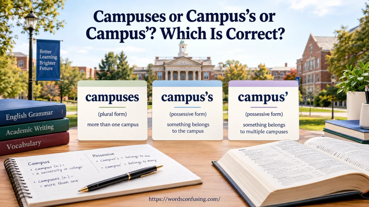 Campuses or Campus’s or Campus’
