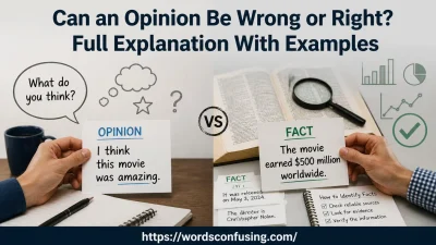 Can an Opinion Be Right or Wrong
