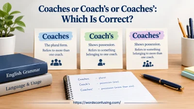 Coaches or Coach’s or Coaches’