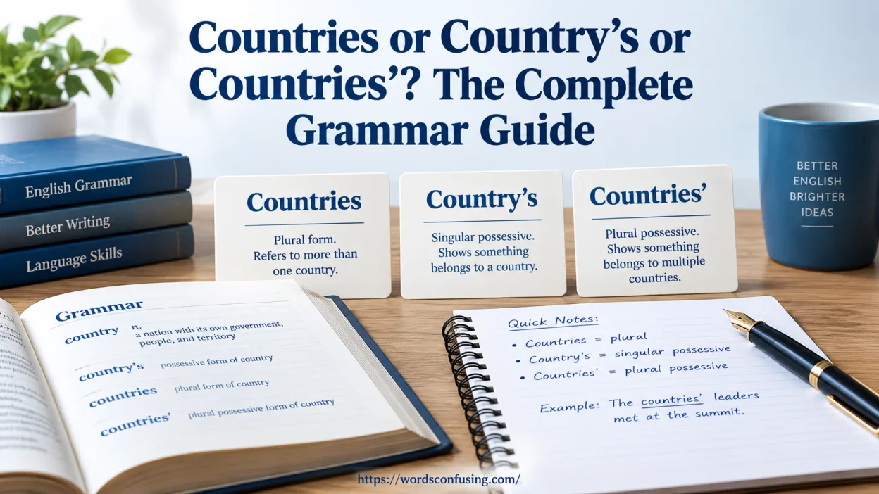 Countries or Country’s or Countries’