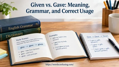 Given vs. Gave