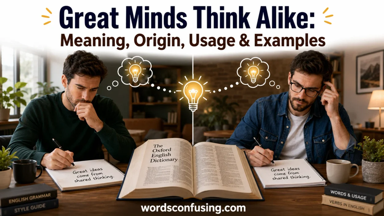 Great Minds Think Alike