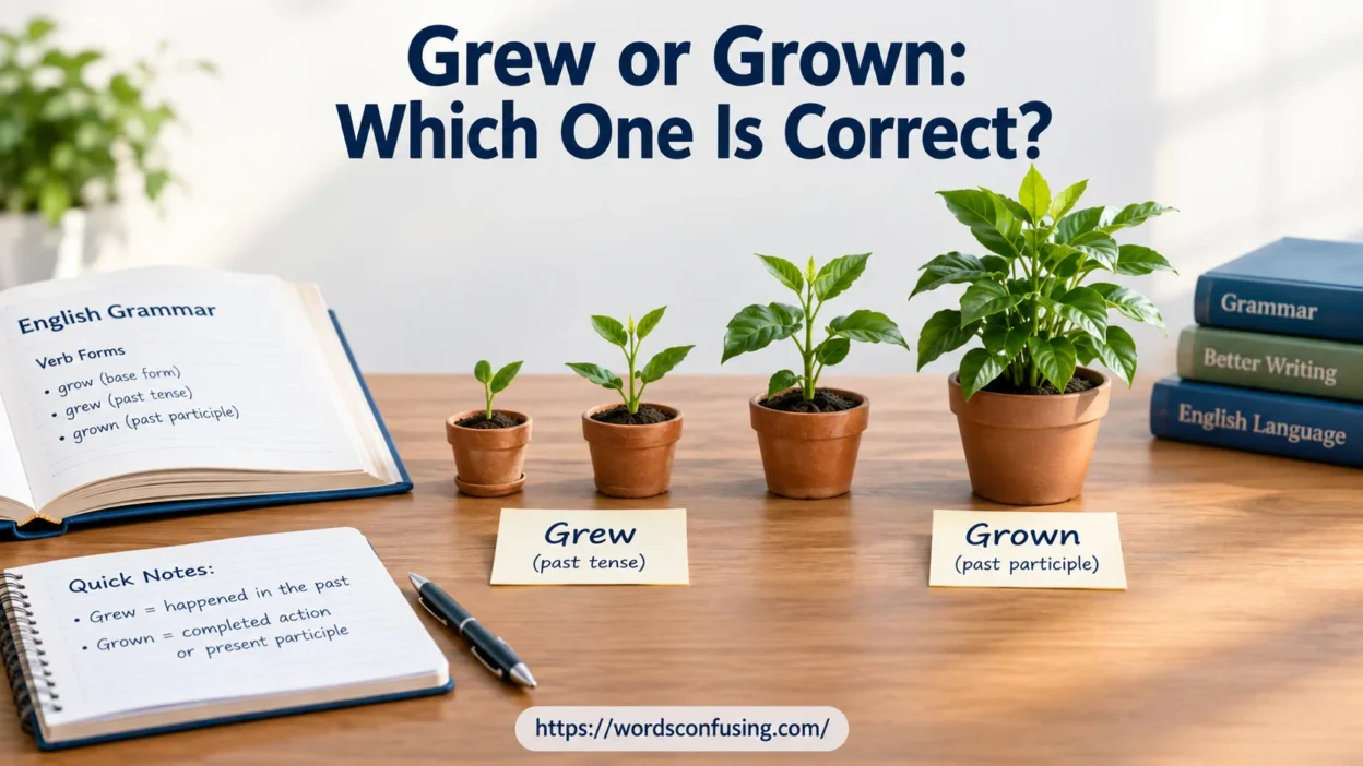 Grew or Grown