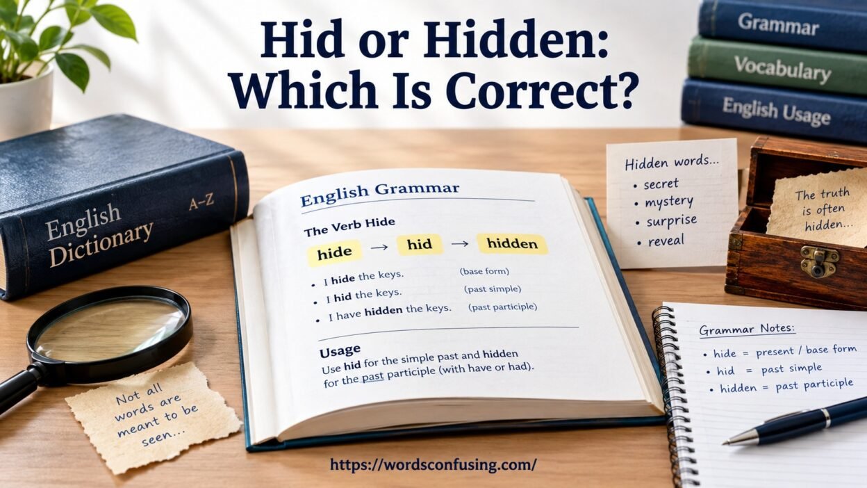Hid or Hidden