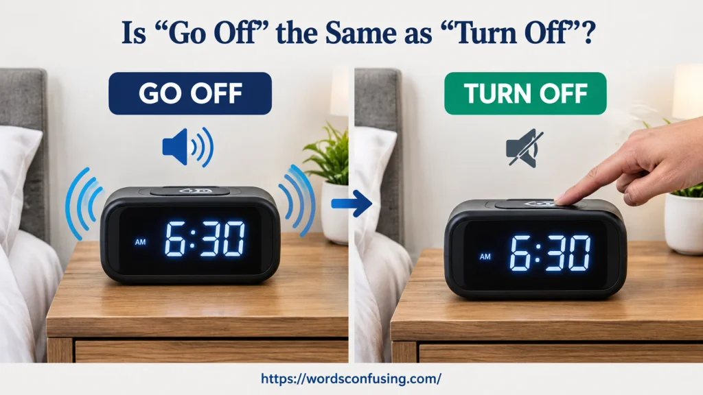 Is “Go Off” the Same as “Turn Off”?