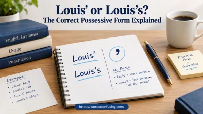 Louis’ or Louis’s