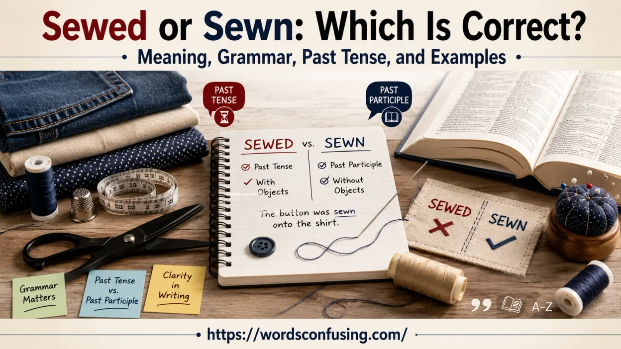Sewed or Sewn