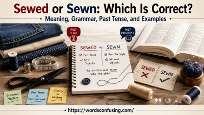Sewed or Sewn