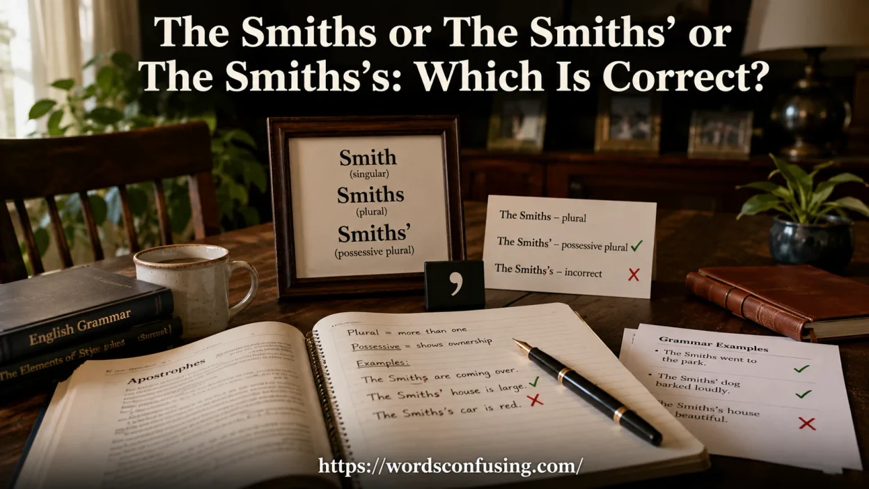 The Smiths or The Smiths’ or The Smiths’s