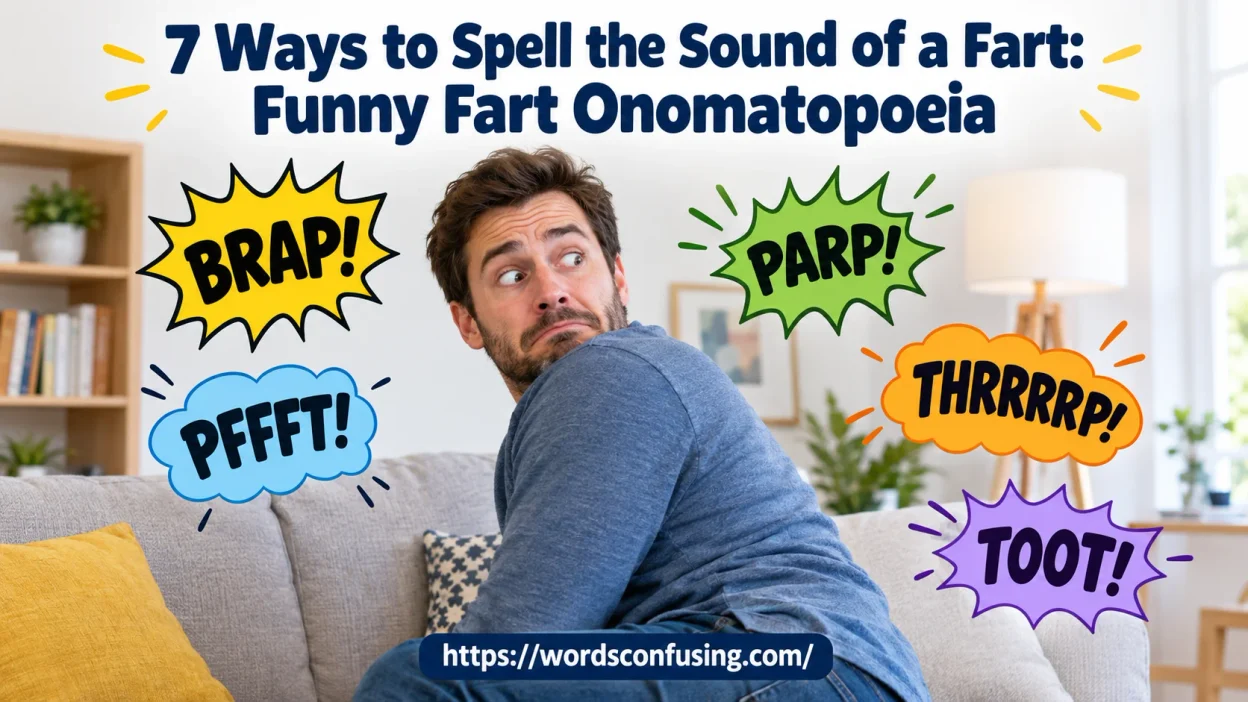 other ways to spell the sound of a fart
