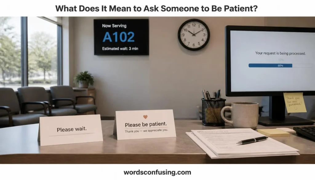 What Does It Mean to Ask Someone to Be Patient?