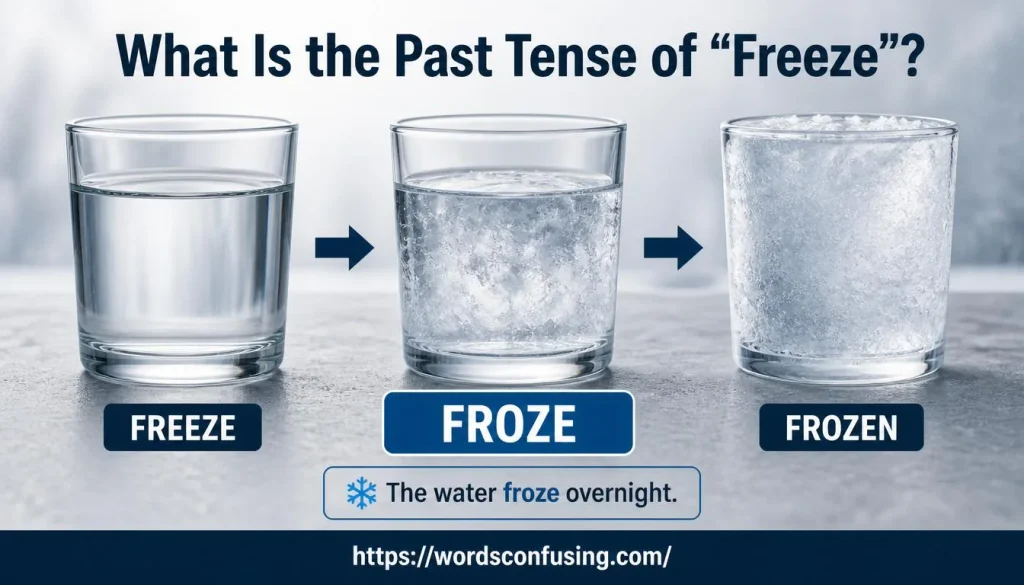 What Is the Past Tense of “Freeze”?