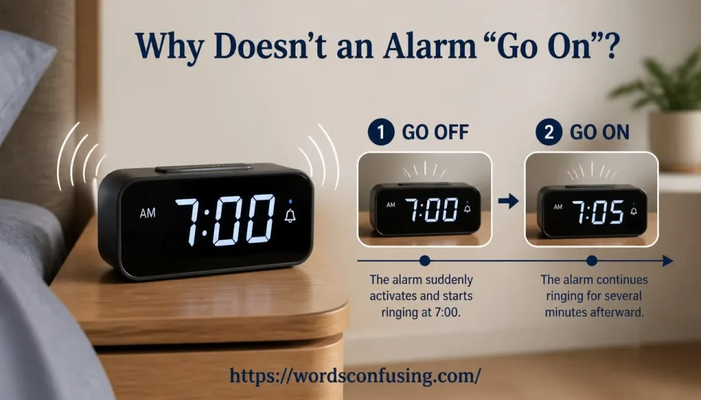 Why Doesn't an Alarm “Go On”?