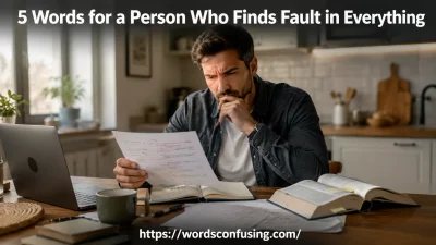 five Words for a Person Who Finds Fault in Everything