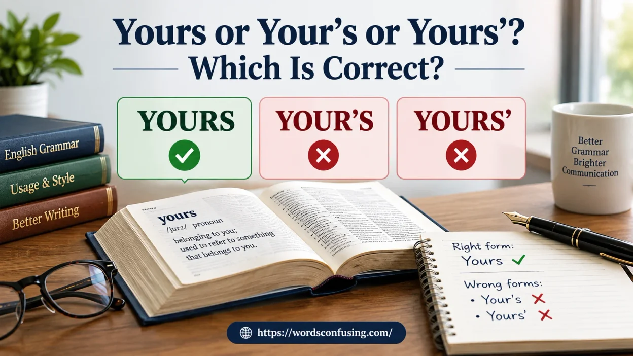 Yours or Your’s or Yours