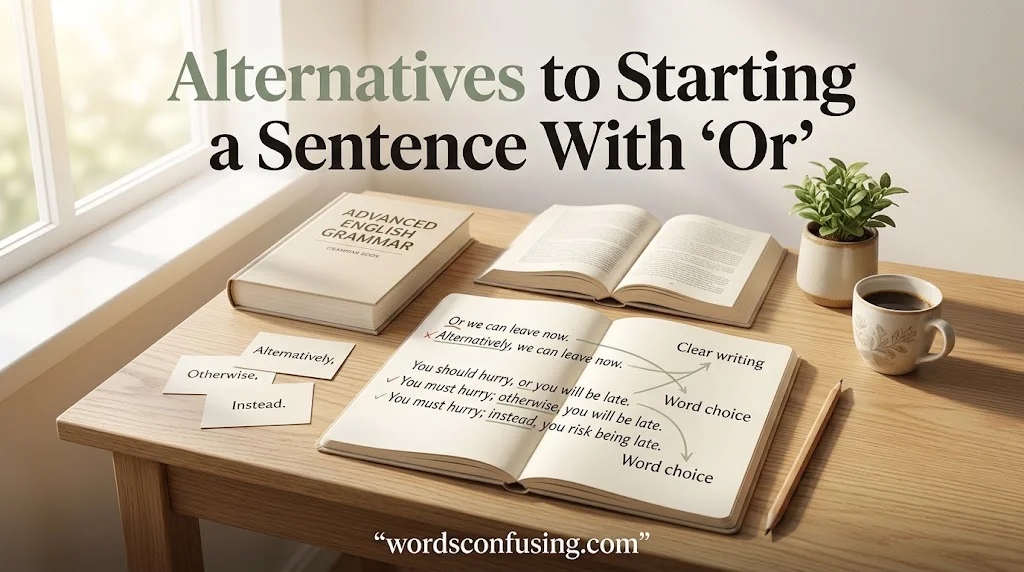 Alternatives to Starting a Sentence With “Or”