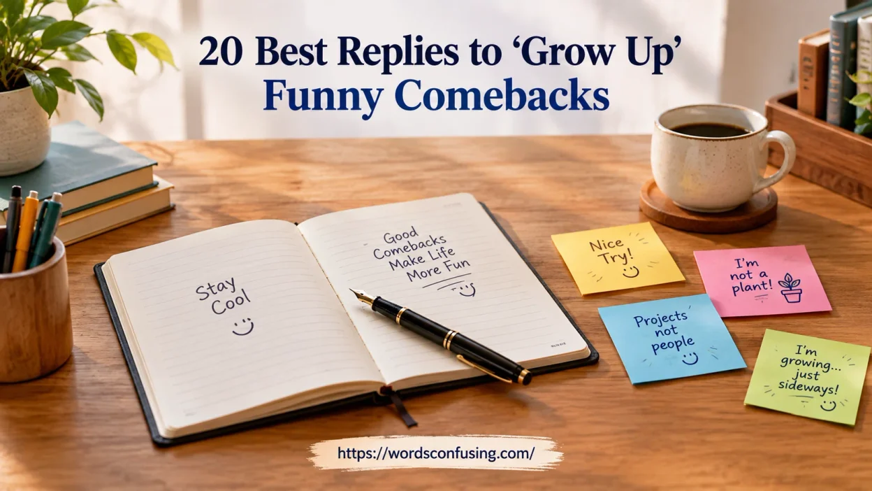 Best Replies to “Grow Up”
