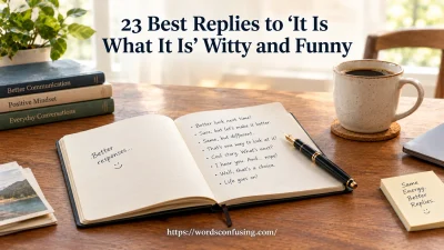 Best Replies to “It Is What It Is”