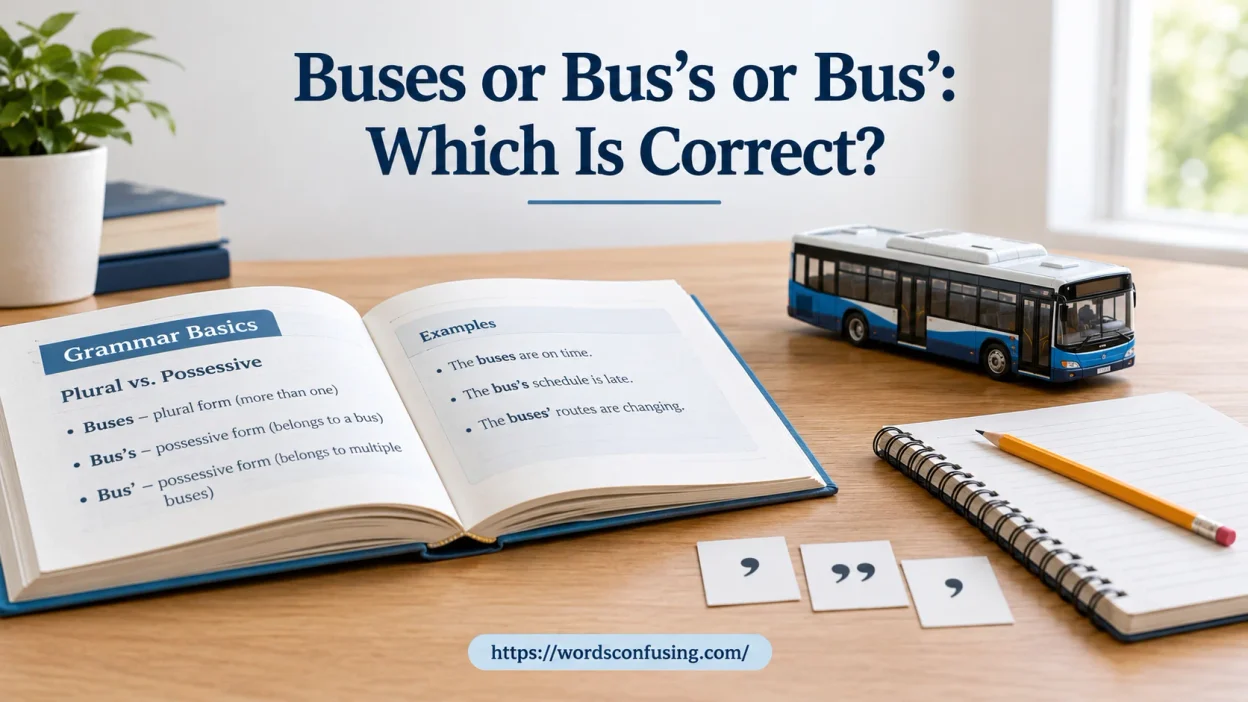 Buses or Bus’s or Bus’