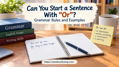 Can You Start a Sentence With “Or”