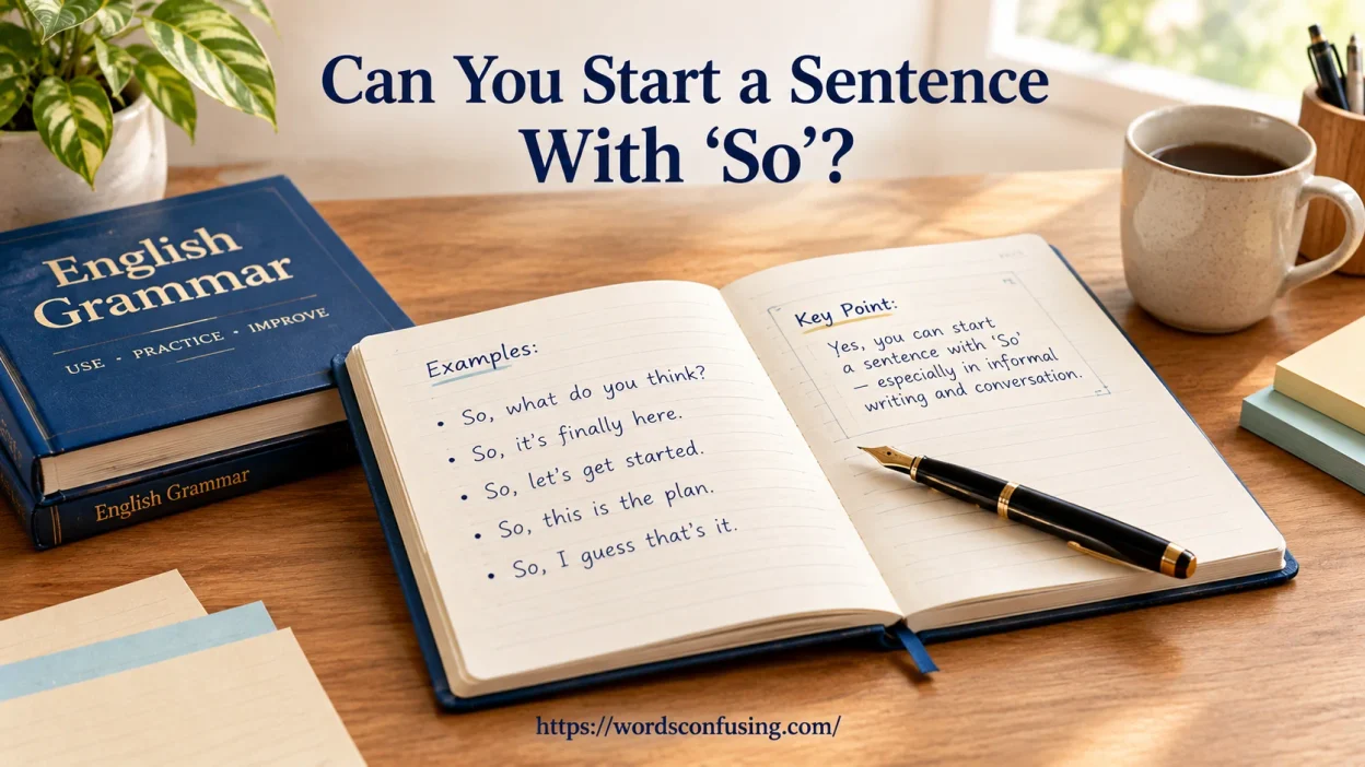 Can You Start a Sentence With “So”