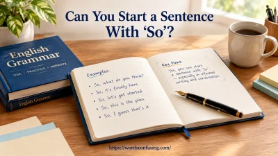 Can You Start a Sentence With “So”