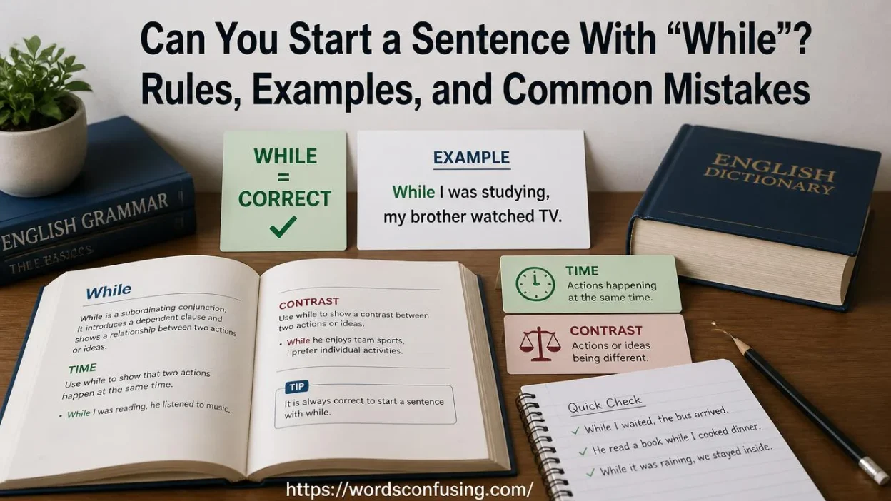 Can You Start a Sentence With “While”