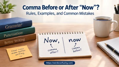 Comma Before or After “Now”