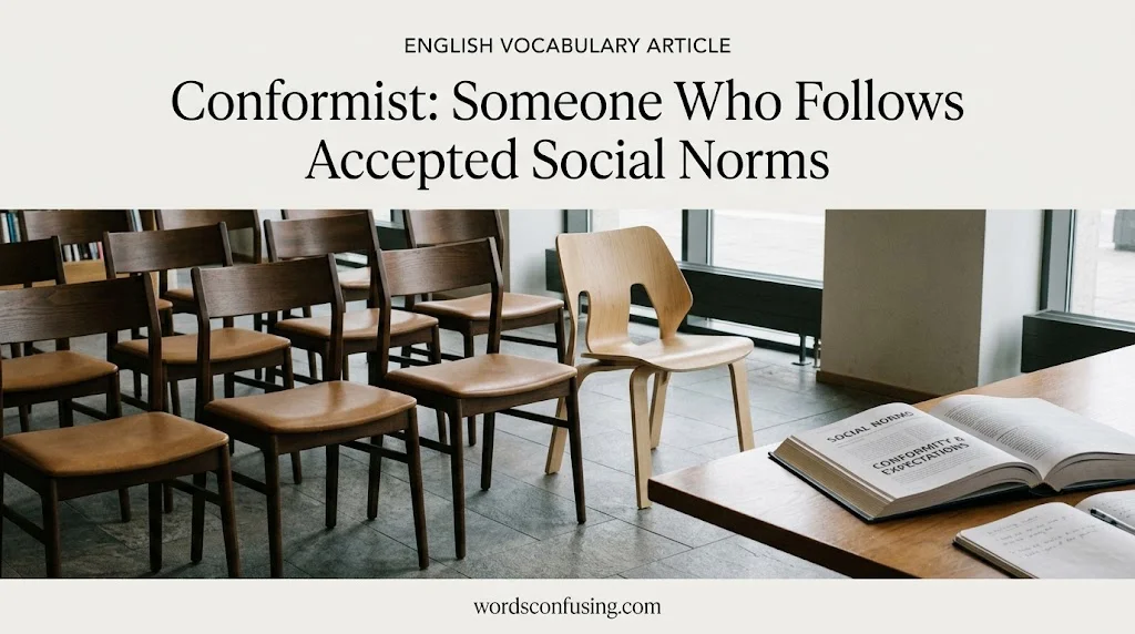 Conformist: Someone Who Follows Accepted Social Norms