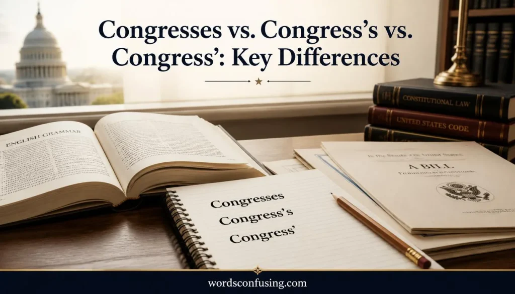 Congresses vs. Congress’s vs. Congress’: Key Differences