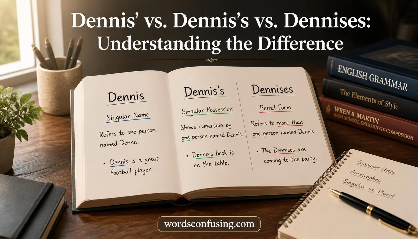Dennis’ vs. Dennis’s vs. Dennises: Understanding the Difference
