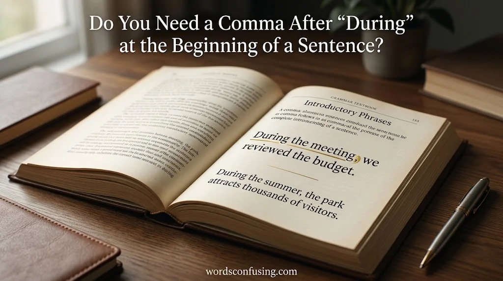Do You Need a Comma After “During” at the Beginning of a Sentence?