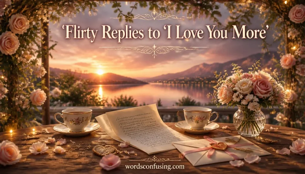 Flirty Replies to “I Love You More”