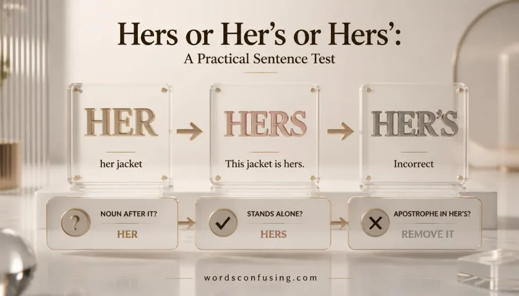 Hers or Her’s or Hers’: A Practical Sentence Test