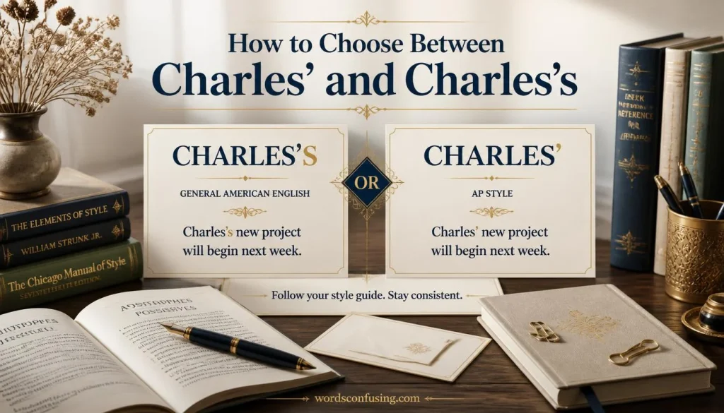 How to Choose Between Charles’ and Charles’s