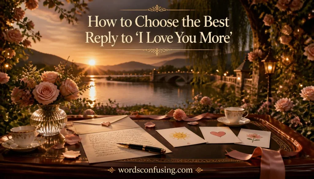 How to Choose the Best Reply to “I Love You More”