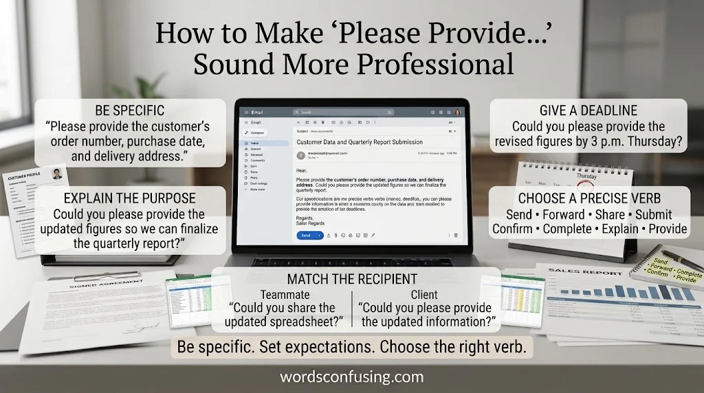 How to Make “Please Provide…” Sound More Professional