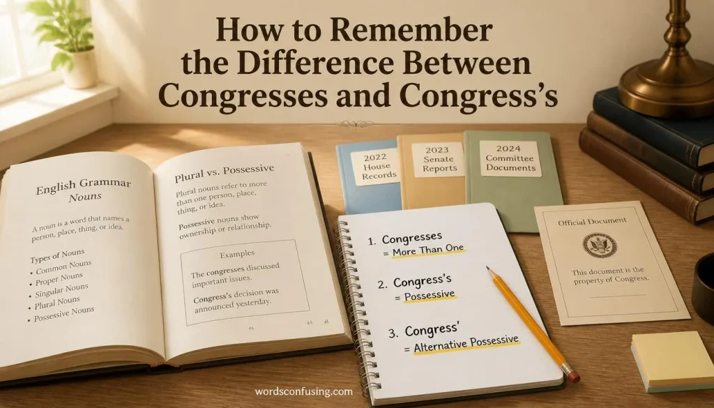 How to Remember the Difference Between Congresses and Congress’s