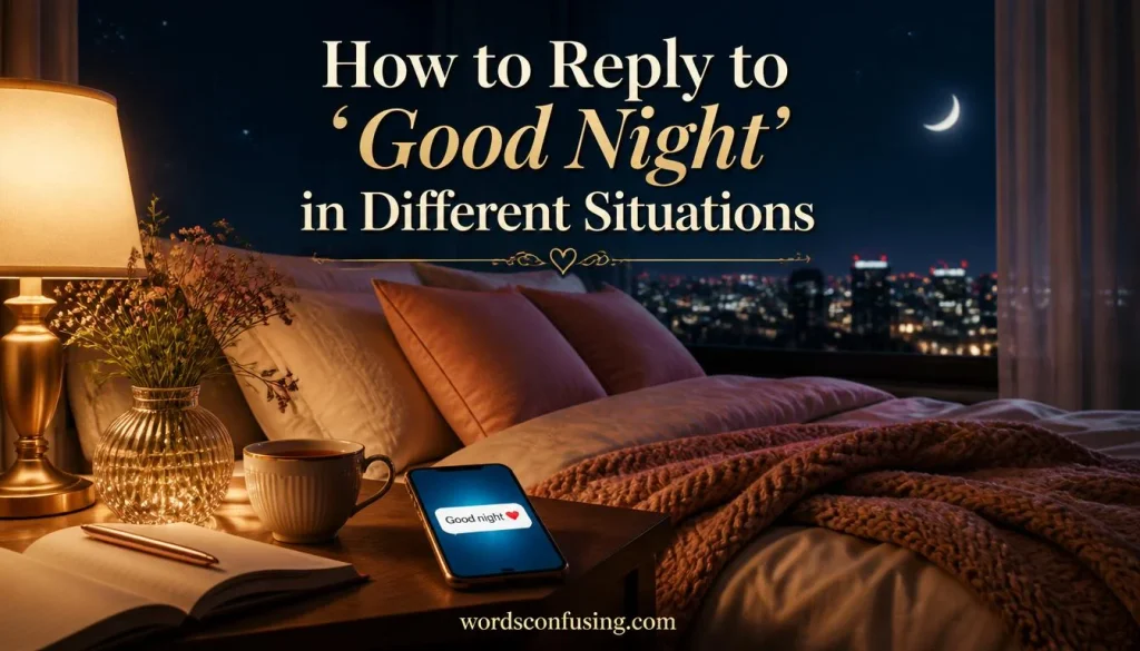How to Reply to “Good Night” in Different Situations