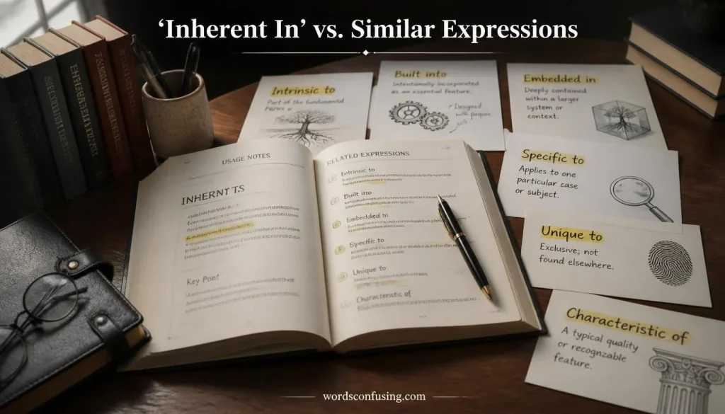 “Inherent In” vs. Similar Expressions