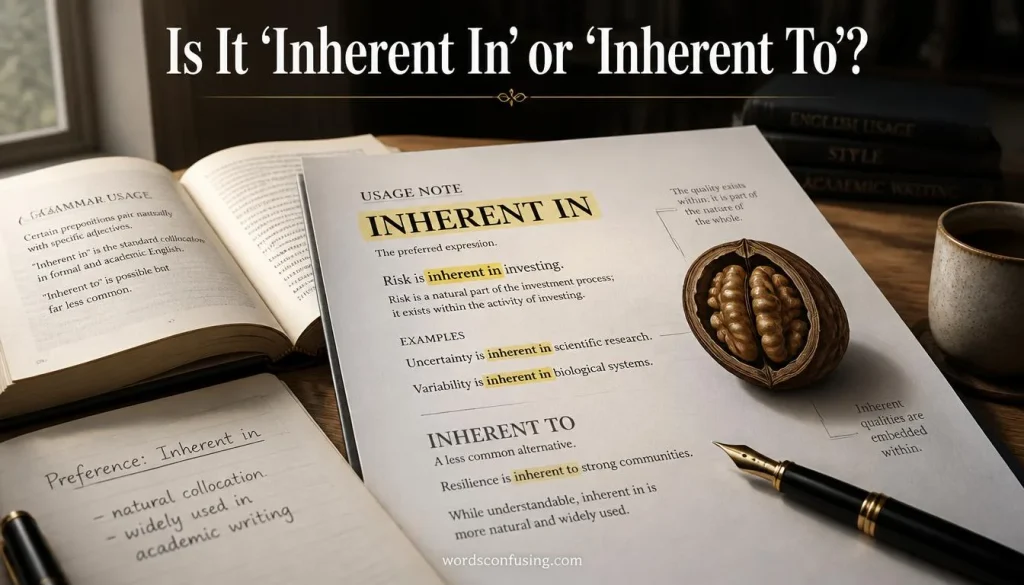 Is It “Inherent In” or “Inherent To”?