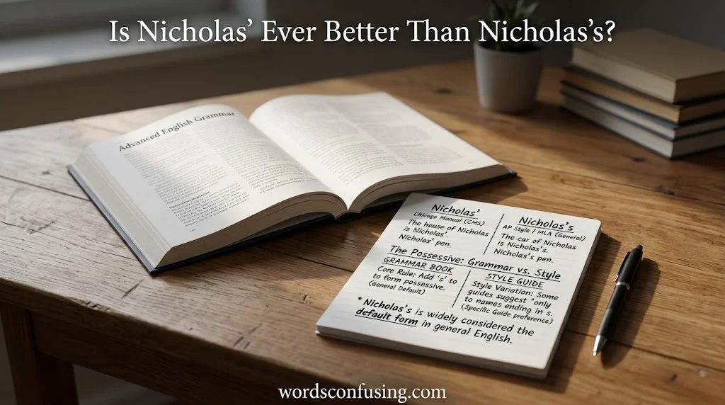 Is Nicholas’ Ever Better Than Nicholas’s?
