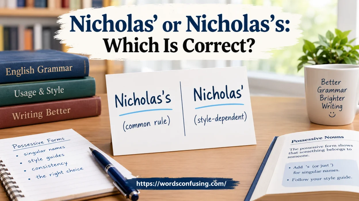 Nicholas’ or Nicholas’s