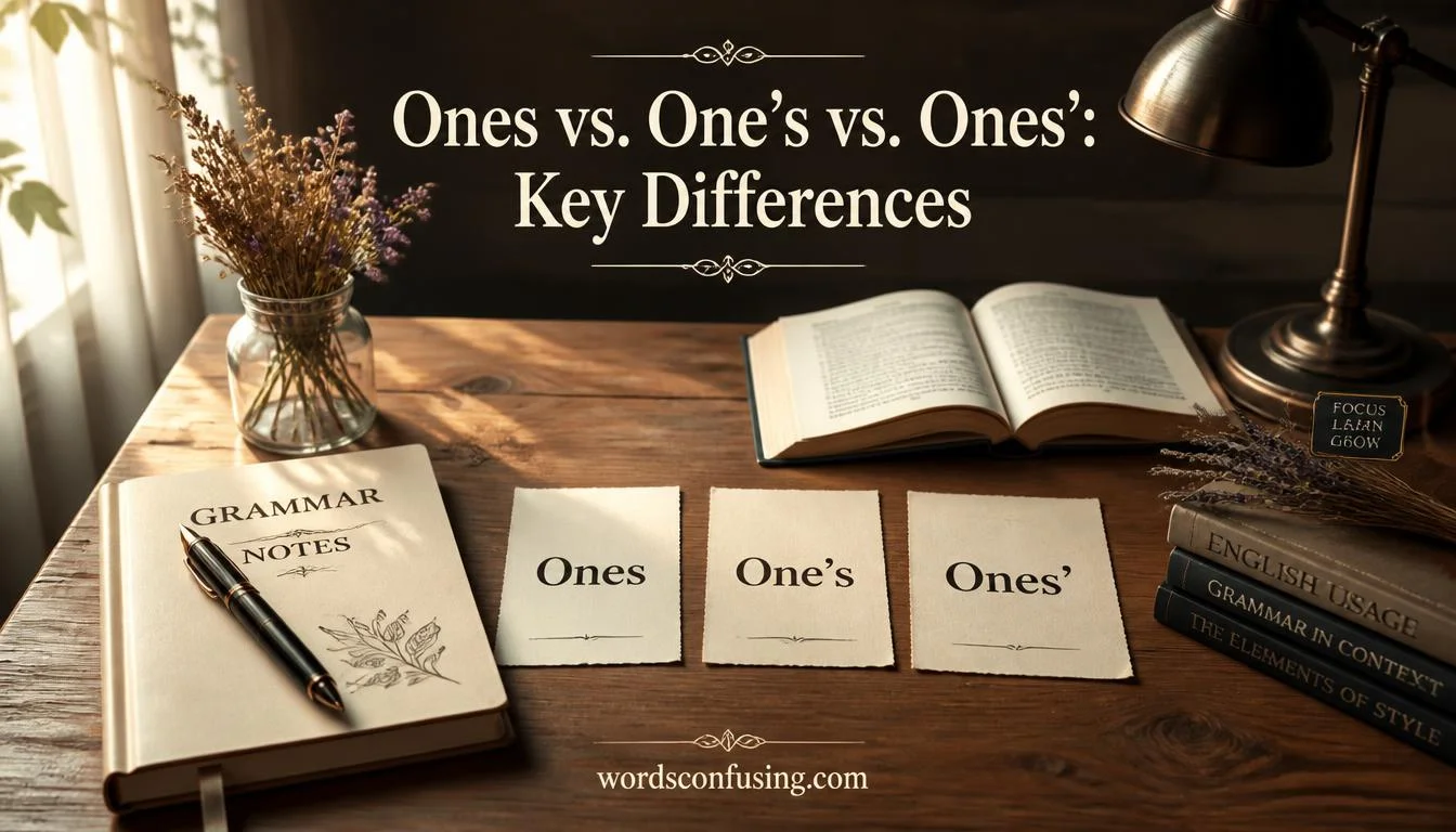 Ones vs. One’s vs. Ones’: Key Differences