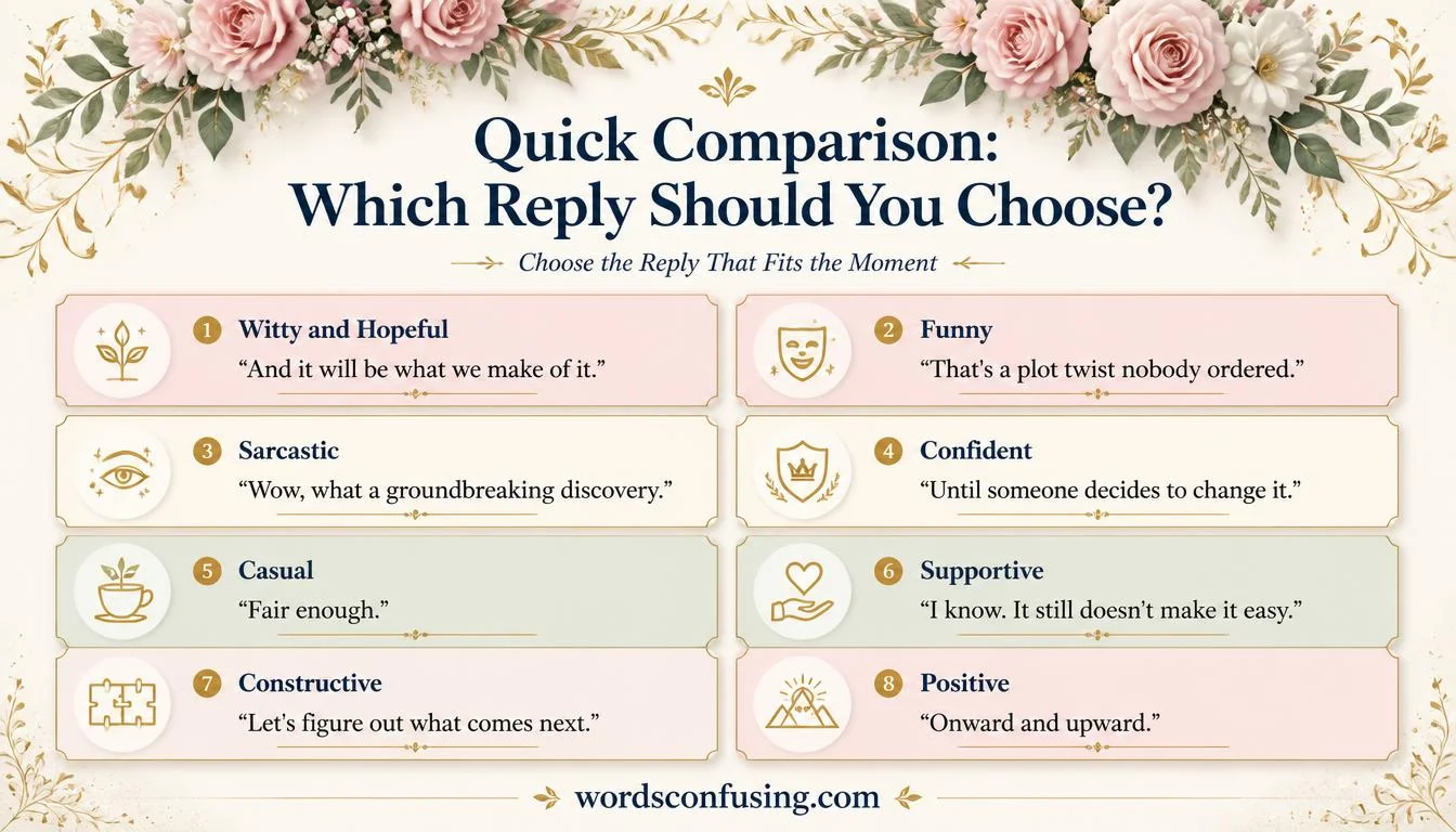 Quick Comparison: Which Reply Should You Choose?