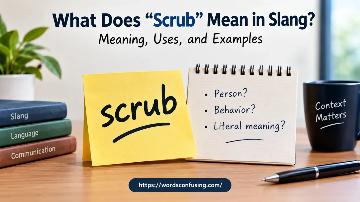 “Scrub” Mean in Slang