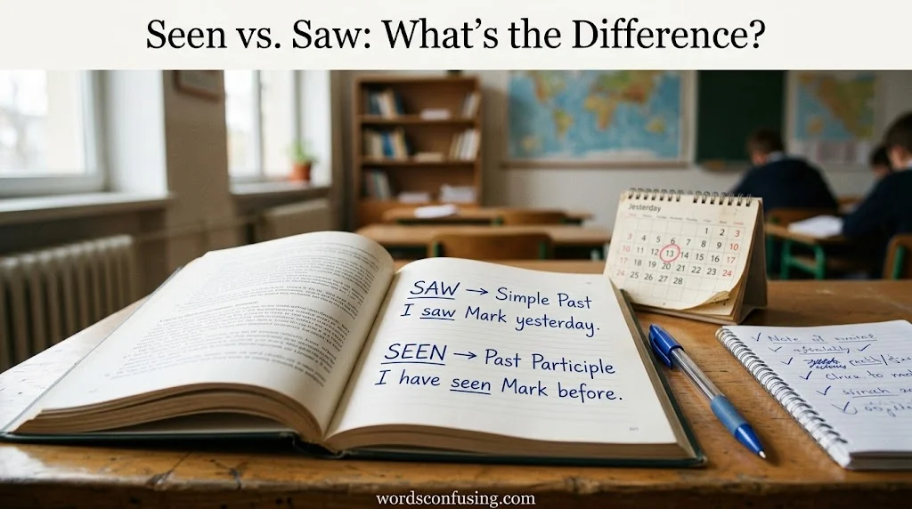 Seen vs. Saw: What’s the Difference?