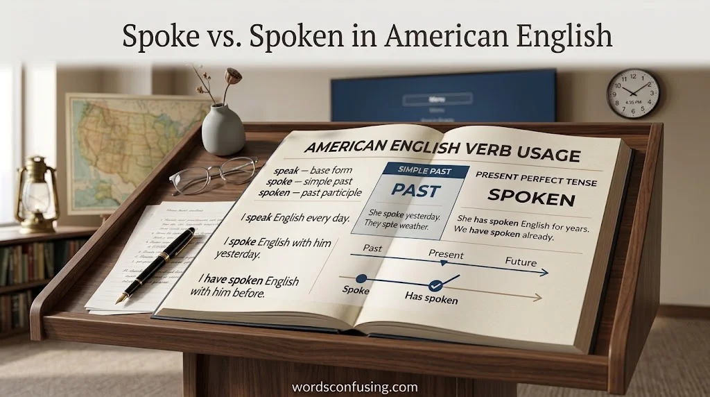 Spoke vs. Spoken in American English